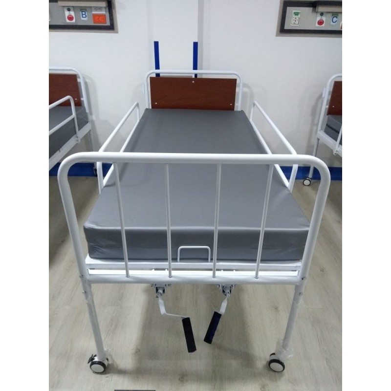 Cama Hospitalaria Mecánica Tres Planos en Lamina