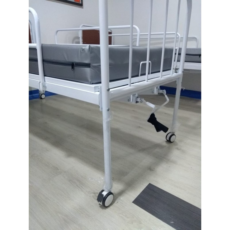 Cama Hospitalaria Manual con Colchon