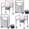 Silla Sanitaria Pato Aluminio Con Ruedas