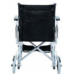 Silla de Ruedas de Transporte Reposa Brazos y Pies Desmontables