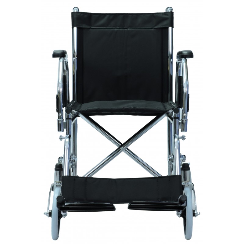 Silla de Ruedas de Transporte Reposa Brazos y Pies Desmontables