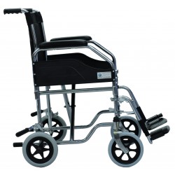 Silla de Ruedas de Transporte Reposa Brazos y Pies Desmontables