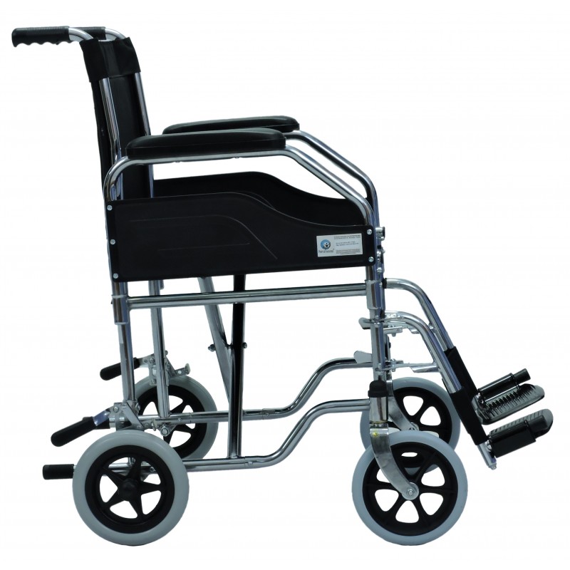 Silla de Ruedas de Transporte Reposa Brazos y Pies Desmontables