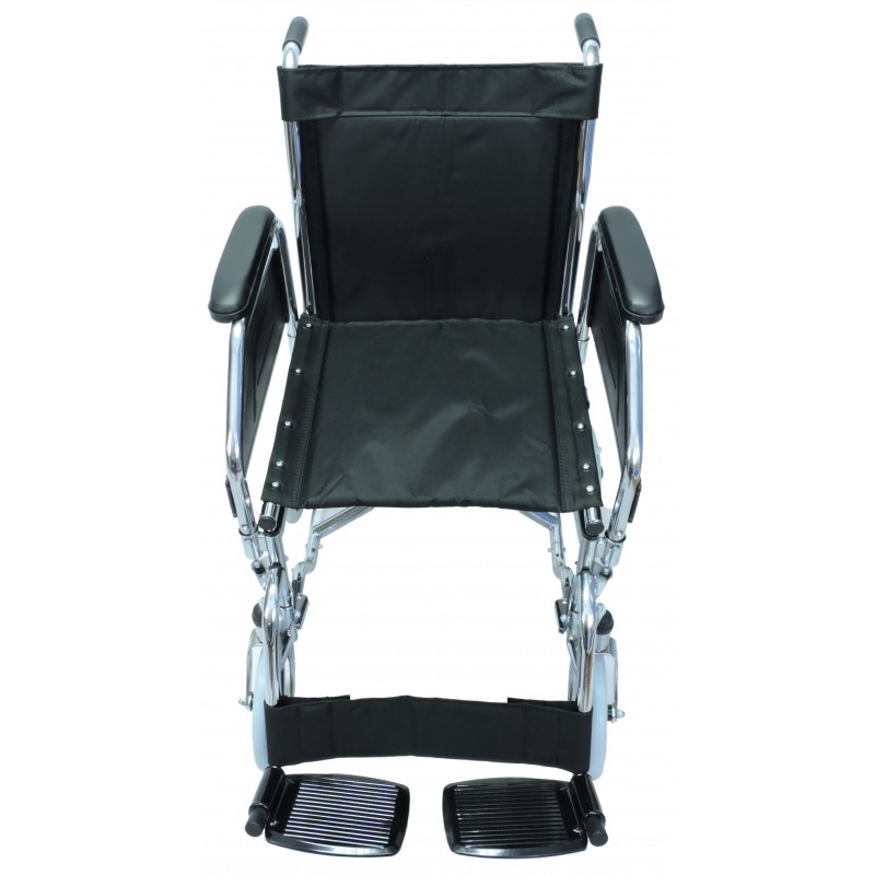 Silla de Ruedas de Transporte Reposa Brazos y Pies Desmontables