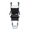 Silla de Ruedas de Transporte Plegable en Aluminio