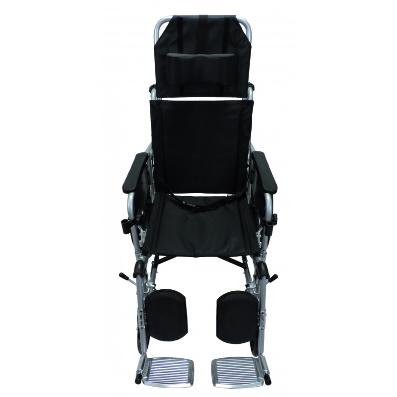 Silla de Ruedas Reclinable en Aluminio