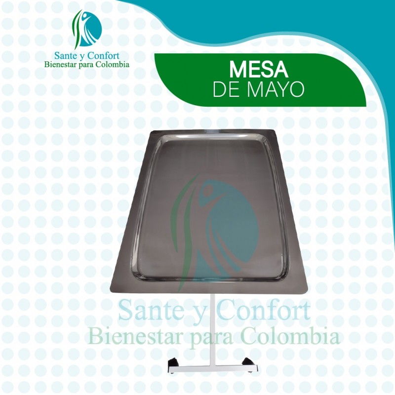 Mesa Mayo Acero Inox 304 Ajustable | Sante y Confort
