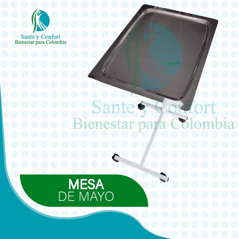 Mesa Mayo Acero Inox 304 Ajustable | Sante y Confort