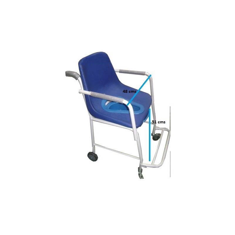 SILLA AYUDA SANITARIA CON ESPALDAR