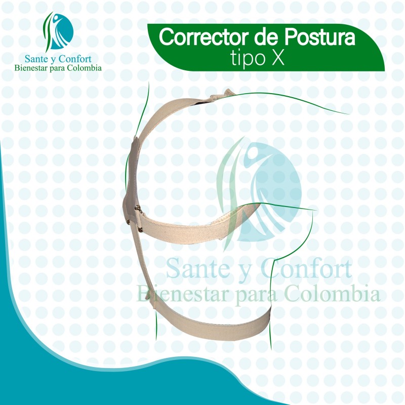Corrector de Postura en X UNISEX Correas Extrasuaves