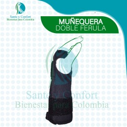MUÑEQUERA DOBLE FERULA CORTA AMBIDIESTRA