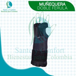 MUÑEQUERA DOBLE FERULA CORTA AMBIDIESTRA