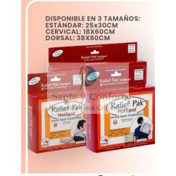 COMPRESAS CALIENTES  DE LONA  RELIEF PAK (SERVICAL)