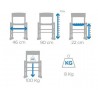 Silla Elevador Sanitaria con Ruedas - Silla baño
