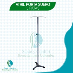 ATRIL PORTASUERO CROMADO 3 PATAS