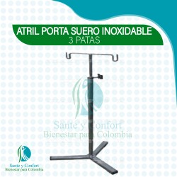 ATRIL PORTASUERO EN ACERO INOXIDABLE CON 3 PARAS