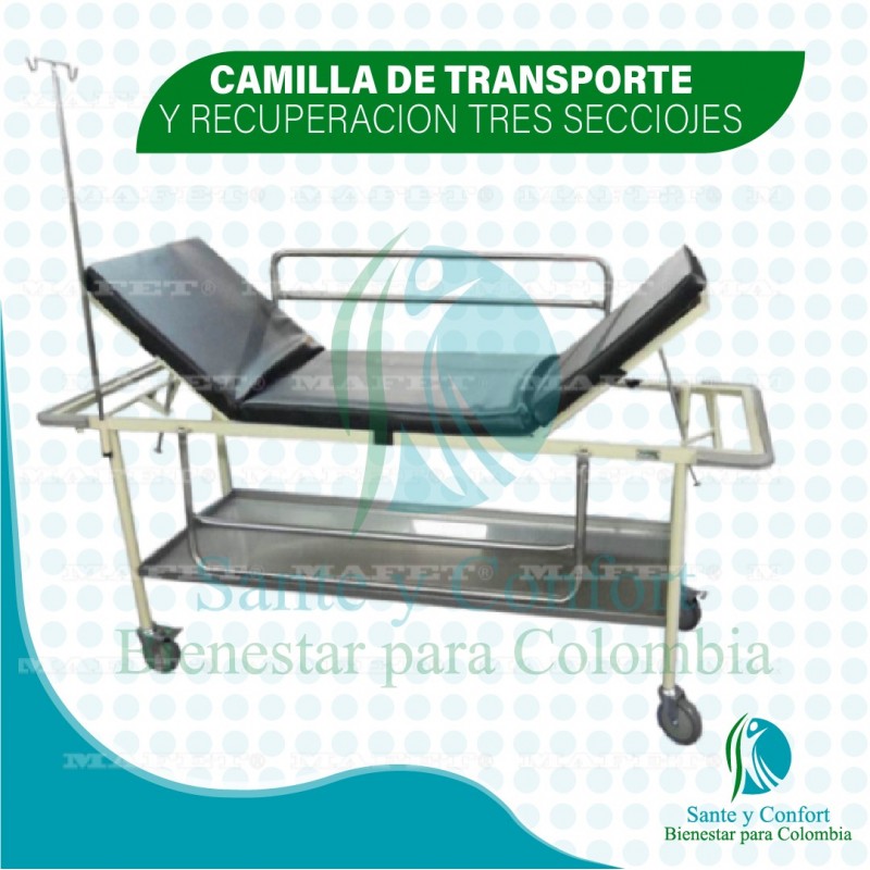 CAMILLA DE TRANSPORTE Y RECUPERACIÓN DE TRES SECCIONES