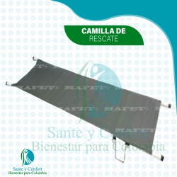 CAMILLA PARA RESCATE, PLEGABLE EN LONA