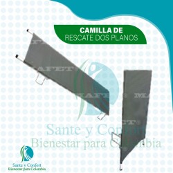 camilla de rescate dos planos