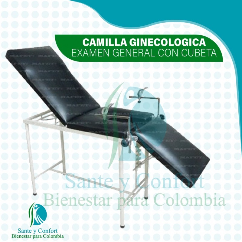 Camilla Ginecológica con Cubeta e Higiene | Sante