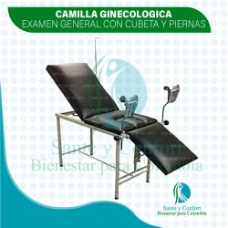 Camilla Ginecológica Tubular Cubeta Pierneras | Sante y Confort