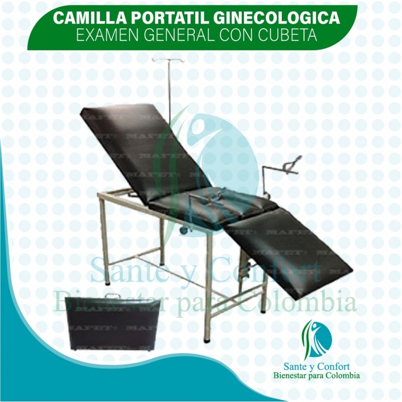 camilla-ginecologica-tubular-acero-ligero