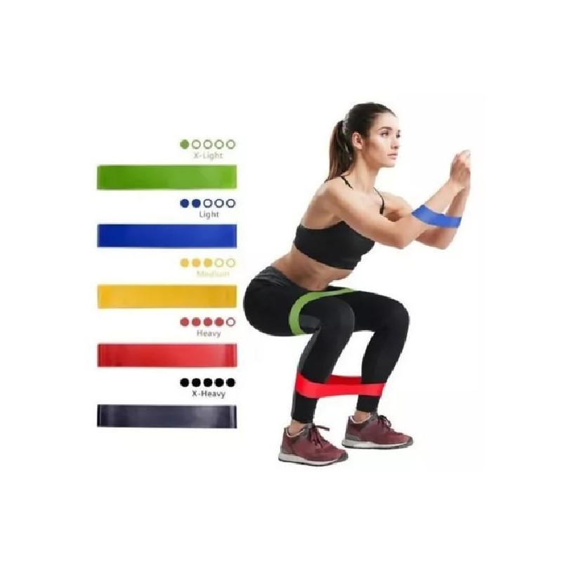 KIT BANDAS ELASTICAS CERRADAS X 5 UND