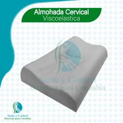 almohada servical en espuma viscoelastica con memoria