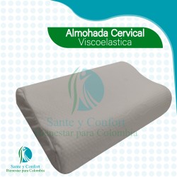 almohada servical en espuma viscoelastica con memoria