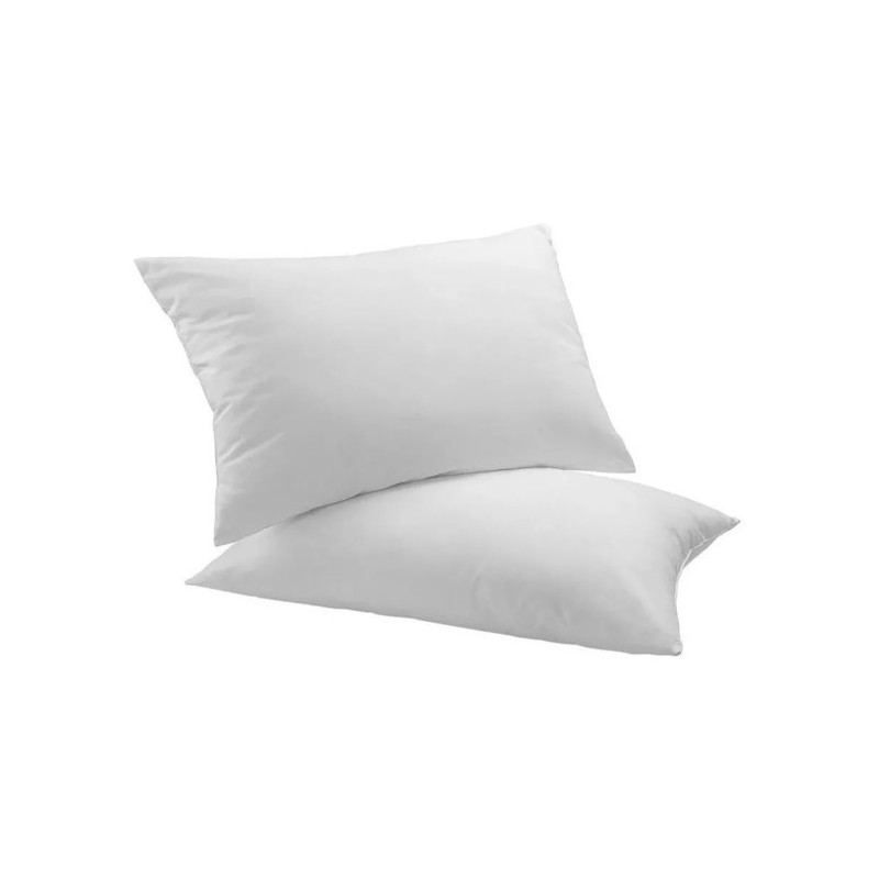 almohada siliconada con forro y cremallera 60x40(cm)