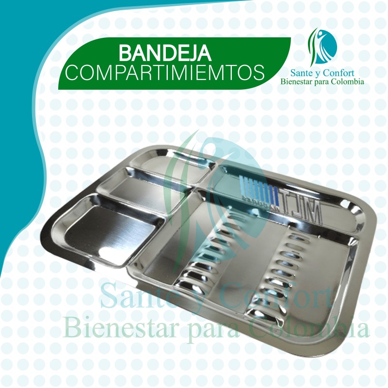 BANDEJA DE COMPARTIMIENTOS ODONTOLOGICA