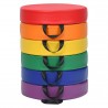 Cojines Redondos Impermeables para Niños con Empuñadura Ergonómicacon 6 Colores para Estimular la Creatividad