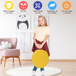 Cojines Redondos Impermeables para Niños con Empuñadura Ergonómicacon 6 Colores para Estimular la Creatividad