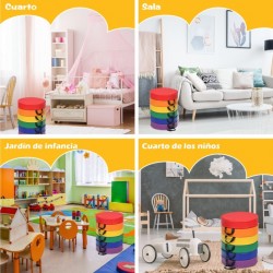 Cojines Redondos Impermeables para Niños con Empuñadura Ergonómicacon 6 Colores para Estimular la Creatividad
