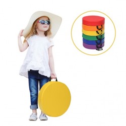 Cojines Redondos Impermeables para Niños con Empuñadura Ergonómicacon 6 Colores para Estimular la Creatividad