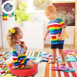 Cojines Redondos Impermeables para Niños con Empuñadura Ergonómicacon 6 Colores para Estimular la Creatividad