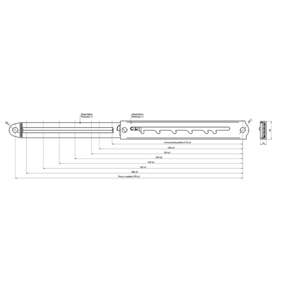 Cremalleras x10 PT126 Camas Hospitalarias | Sante y Confort