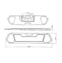 Barandas ABS Cama Hospitalaria x2 Seguridad | Sante y Confort