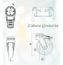 Rueda Cama Hospitalaria 4” Dewok CA4 Resistente | Sante