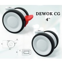 Rueda Dewok 4" PT521 Libre Híbrida OR | Sante y Confort