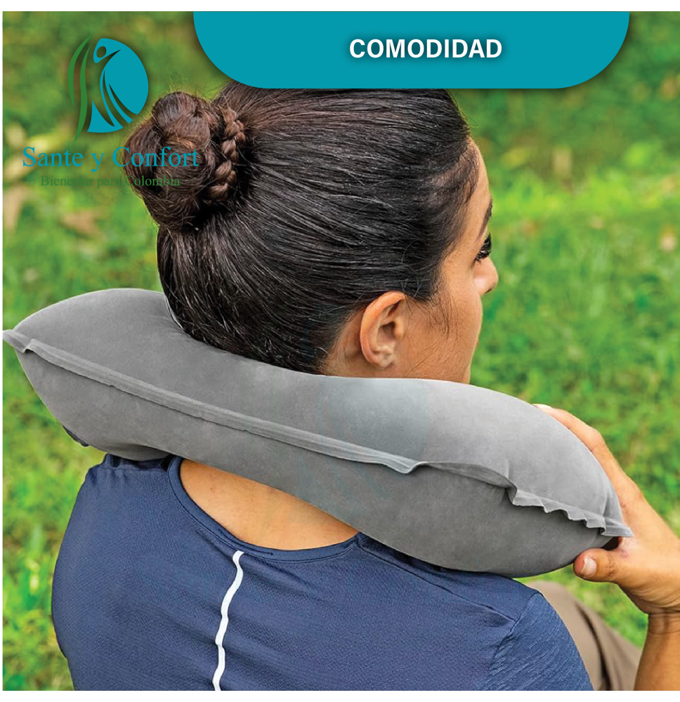 Cojín Cervical Inflable | Ajustable y Portátil
