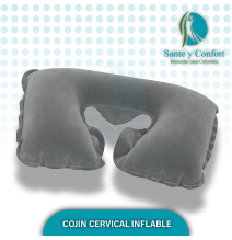 Cojín Cervical Inflable | Ajustable y Portátil