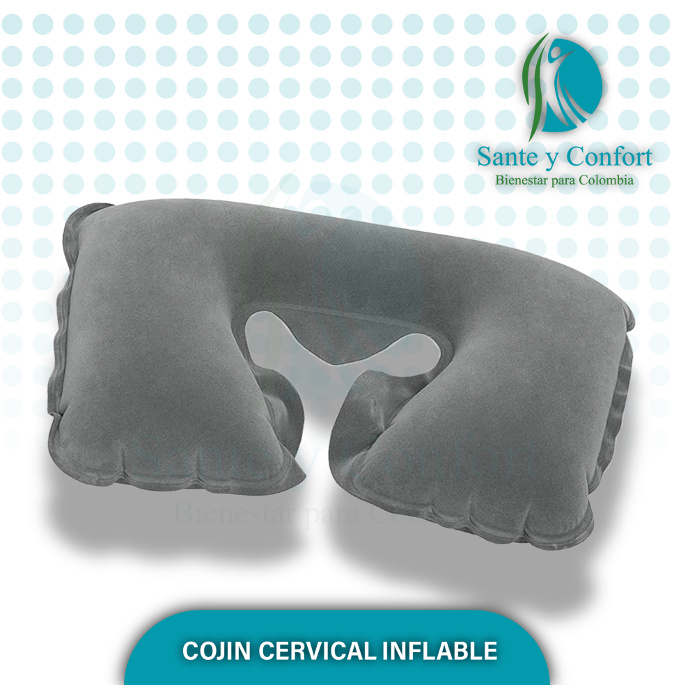 Cojín Cervical Inflable | Ajustable y Portátil