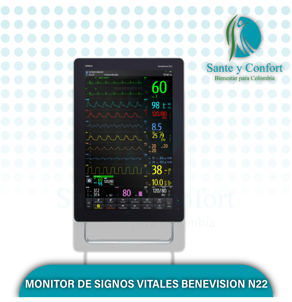 Monitor BeneVision N22 | Monitoreo Mindray Bogotá
