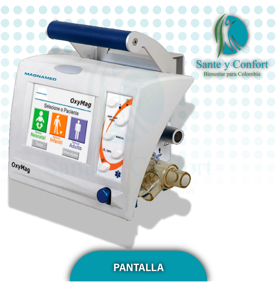 Ventilador de Transporte Magnamed | Soporte Ventilatorio Portátil