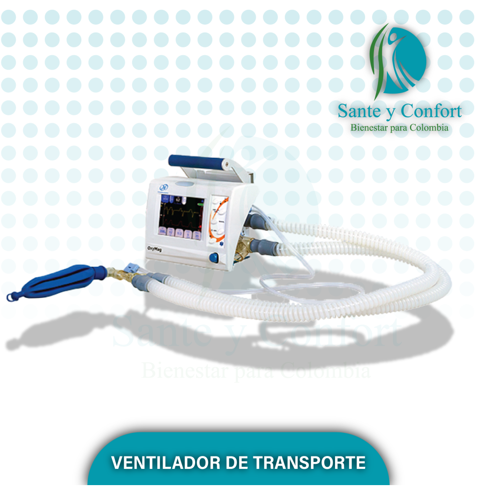 Ventilador de Transporte Magnamed | Soporte Ventilatorio Portátil