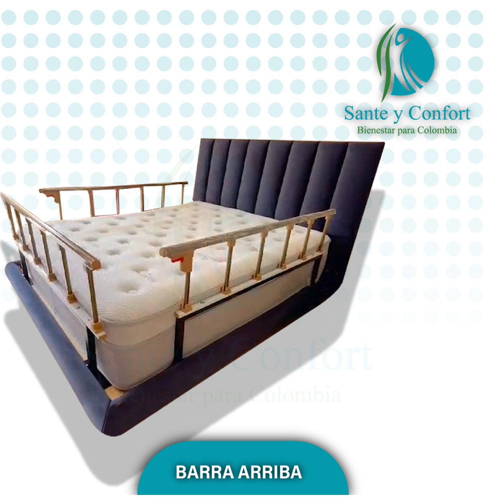 Baranda Cama Hospitalaria Aluminio Seguridad | Sante y Confort