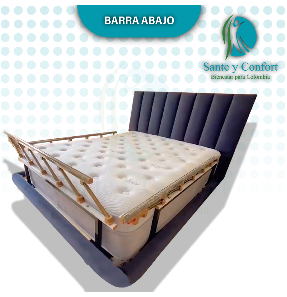 Baranda Cama Hospitalaria Aluminio Seguridad | Sante y Confort