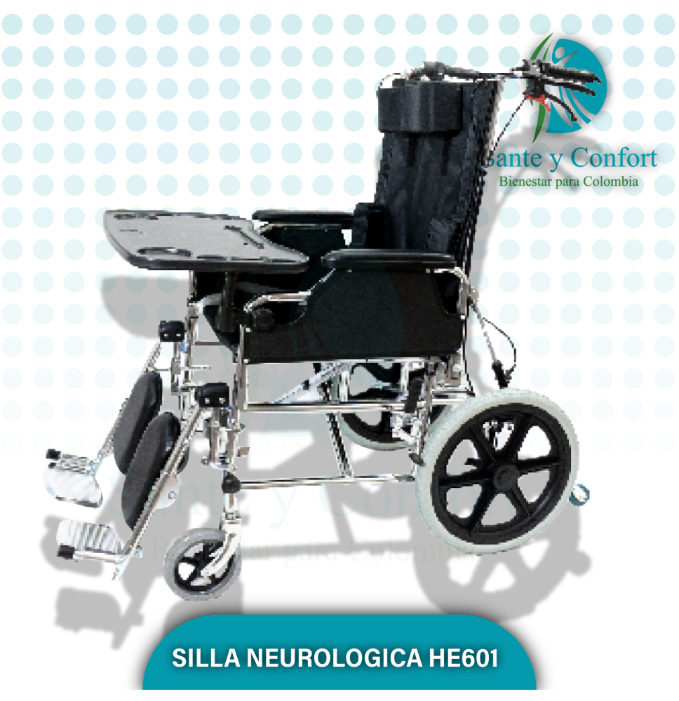 Silla Ruedas Neurológica HE601 | Soporte Postural Avanzado