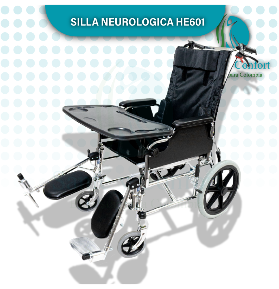 Silla Ruedas Neurológica HE601 | Soporte Postural Avanzado